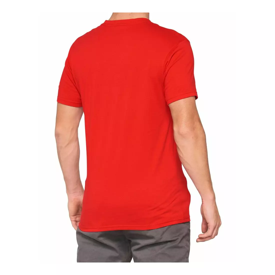 100% pánské sportovní tričko s krátkým rukávem TILLER red 