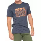 100% pánské sportovní tričko s krátkým rukávem TRADEMARK navy heather