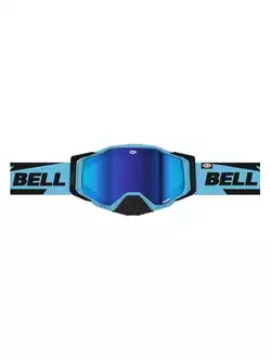 BELL cyklistické brýle BREAKER Bolt Matte Black/Blue (REFLEX REVO BLUE MIRROR - SMOKE TINT) BEL-7122856