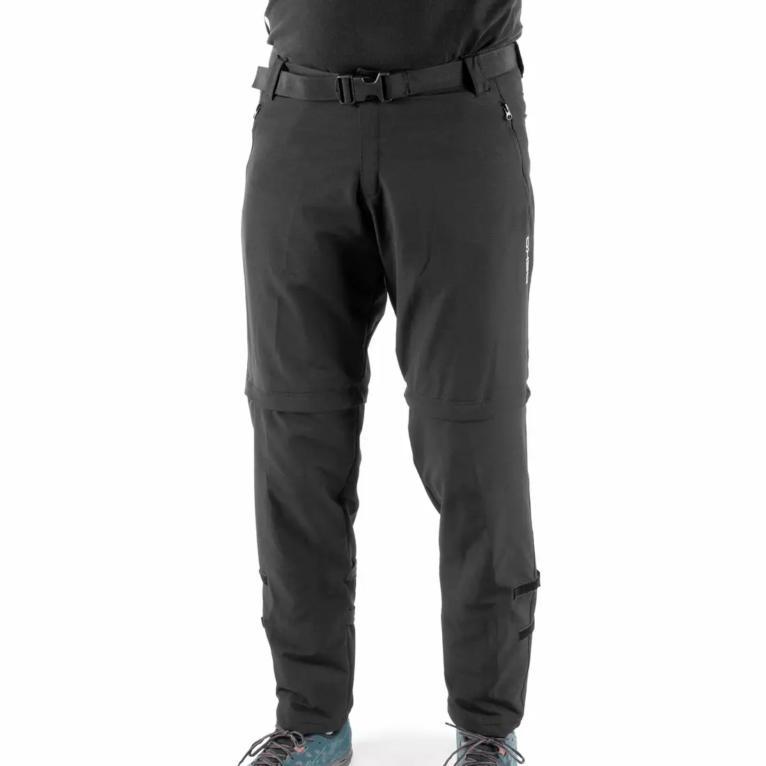 DEKO STR-M-001 pánské cyklistické kalhoty s odepínatelnými nohami, černé