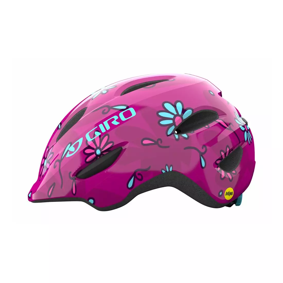 GIRO dětská / juniorská cyklistická přilba SCAMP INTEGRATED MIPS pink street daisies GR-7129865