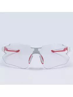 Rockbros 10126 cyklistické brýle / sport s bílo-červeným fotochromem
