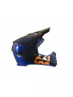 SisSixOne 661 Cyklistická helma fullface RESET MIDNIGHT COPPER tmavě modro-oranžová