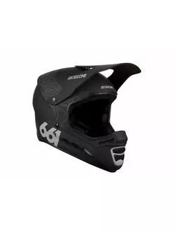 SisSixOne 661 RESET CONTOUR BLACK Cyklistická helma fullface Černá 