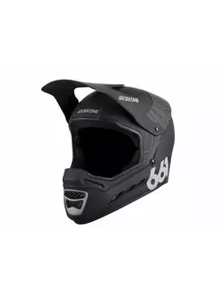 SisSixOne 661 RESET CONTOUR BLACK Cyklistická helma fullface Černá 