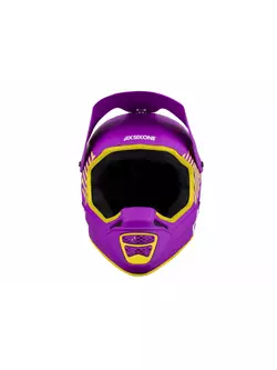 SisSixOne 661 RESET DAZZLE PURPLE Cyklistická helma fullface fialově žlutá