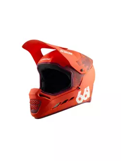 SisSixOne 661 RESET DIGI ORANGE MIPS Cyklistická helma fullface oranžový