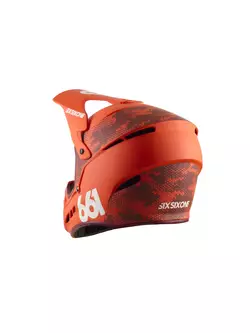 SisSixOne 661 RESET DIGI ORANGE MIPS Cyklistická helma fullface oranžový