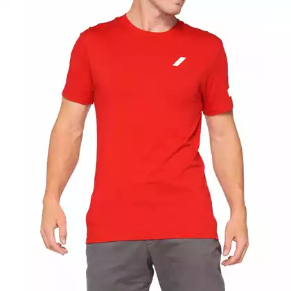 100% pánské sportovní tričko s krátkým rukávem TILLER red 