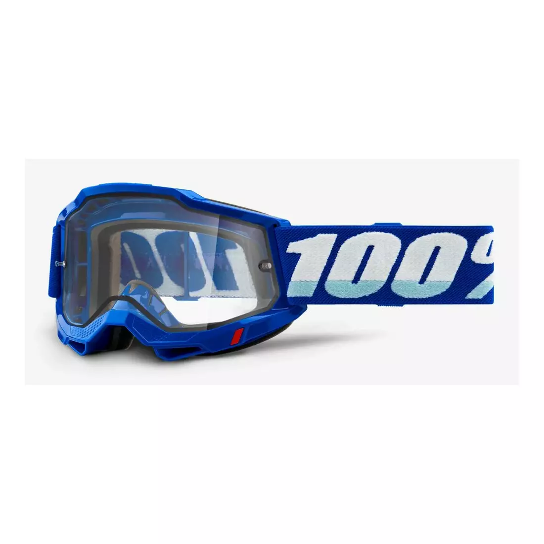 100% cyklistické brýle ACCURI 2 ENDURO MOTO BLUE (Průhledné dvojité zasklení) 1STO-50221-501-02