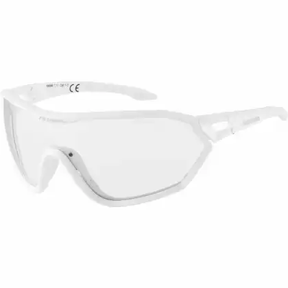ALPINA S-WAY VL Sportovní fotochromatické brýle, white matt