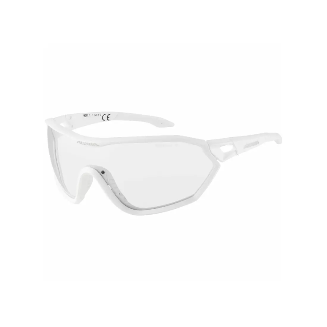 ALPINA S-WAY VL Sportovní fotochromatické brýle, white matt