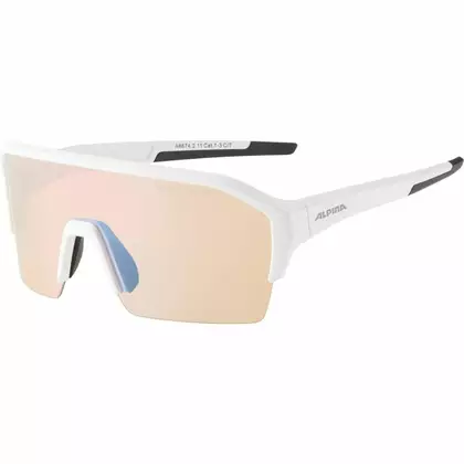 ALPINA sportovní brýle RAM HR HVLM+ BLUE MIRROR S1-3 white matt A8674211