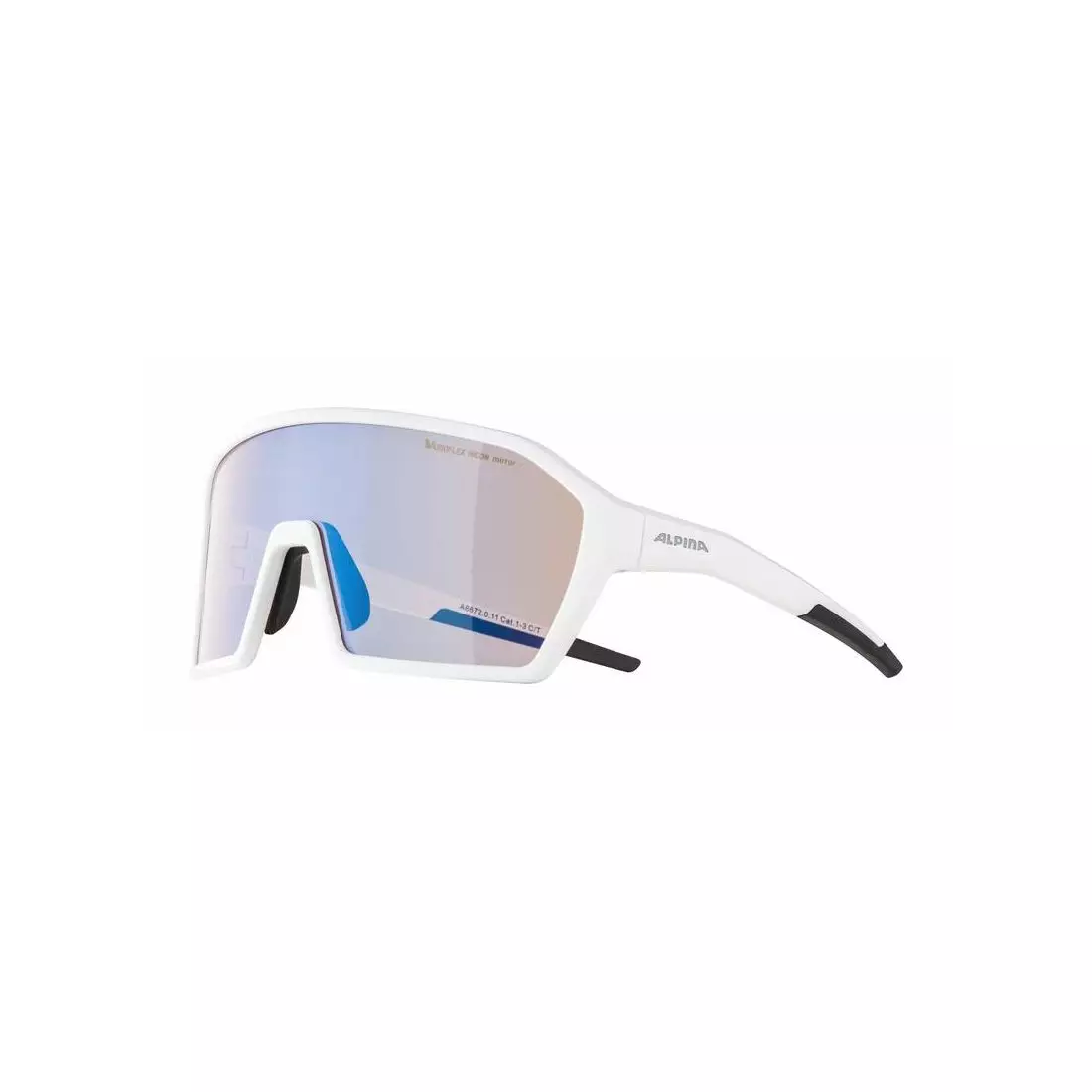 ALPINA sportovní brýle RAM HVLM+ BLUE MIRROR S1-3 white matt A8672011