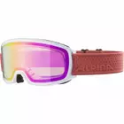 Lyžařské/snowboardové brýle ALPINA M40 NAKISKA HM bílo-korálové A7280812