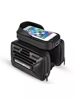 Rockbros Hard Shell rámová telefonní taška s bočními kapsami 6.2&quot; Černá B53-6.2