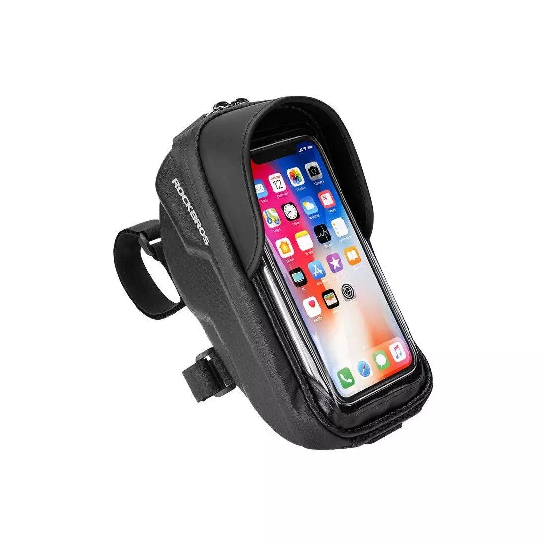 Rockbros Hard Shell vodotěsná telefonní taška pro 6,2&quot; na volant, černá B70