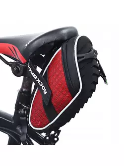 Rockbros Sedlová taška na kolo na suchý zip, červená C16-R