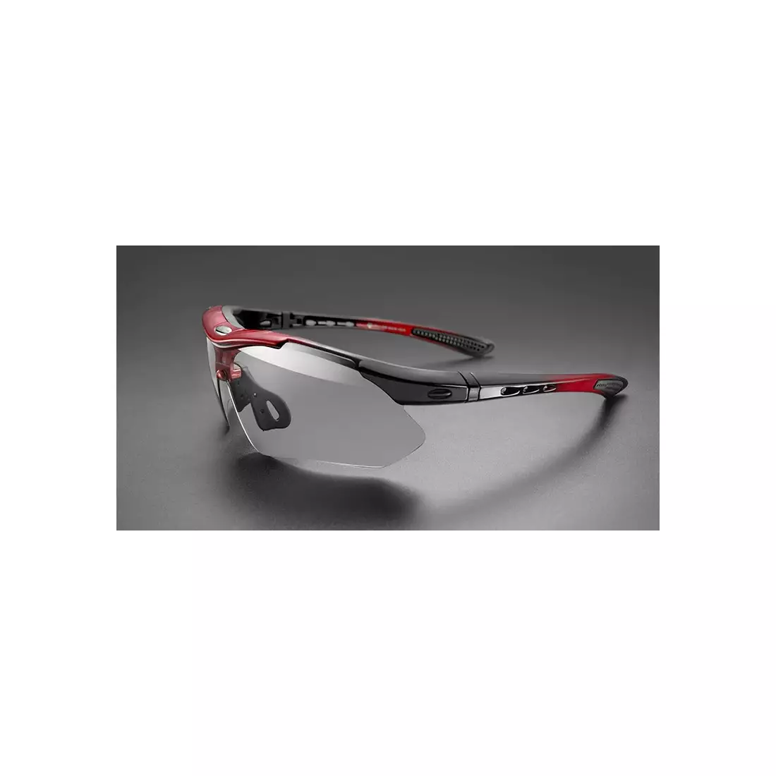 Rockbros sportovní brýle s fotochromatickou + korekční vložkou red 10141