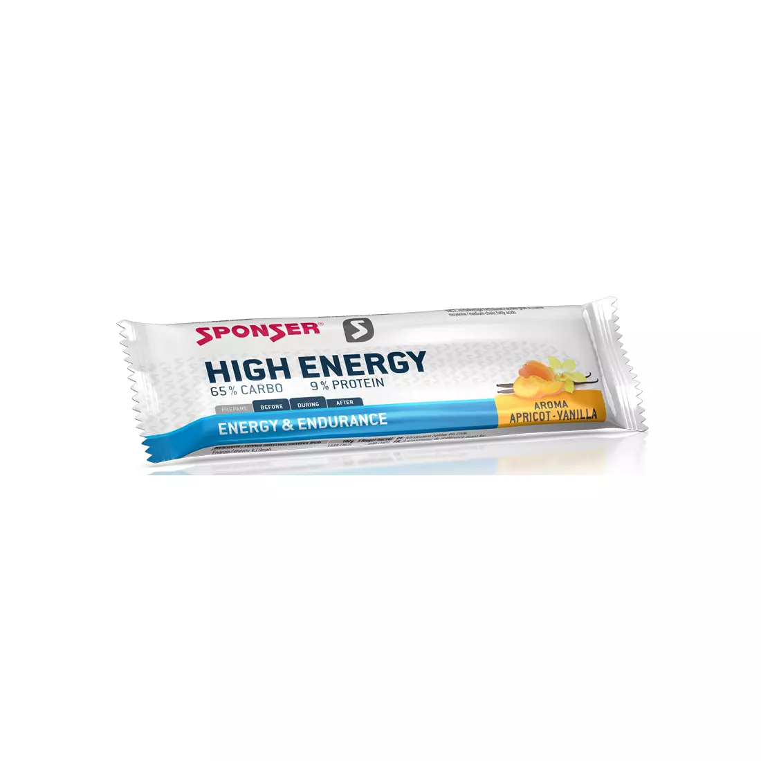 SPONSER HIGH Energetická lišta meruňka-vanilka (krabice 30szt x 45g) 