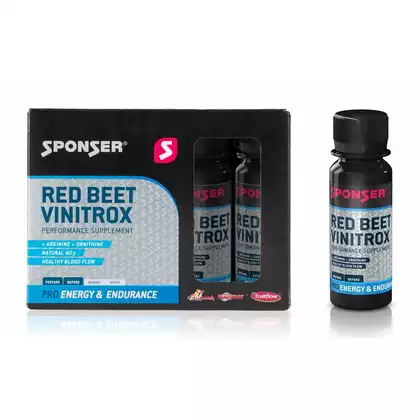 Suplement do utrzymania prawidłowej agregacji płytek krwi SPONSER RED BEET VINITROX (pudełko 4 butelki x 60ml) (NEW)SPN-81-046