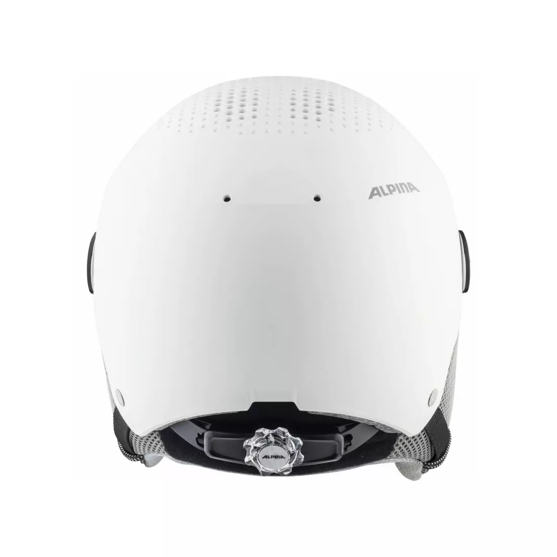 Zimní lyžařská/snowboardová helma ALPINA ARBER VISOR bílá matná A9228312