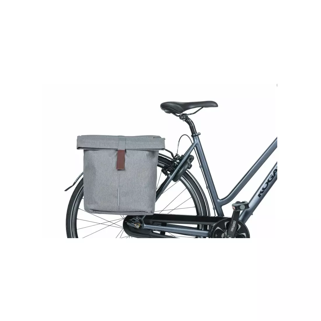 BASIL zadní cyklistické kufry CITY DOUBLE BAG 32L grey melle 18072
