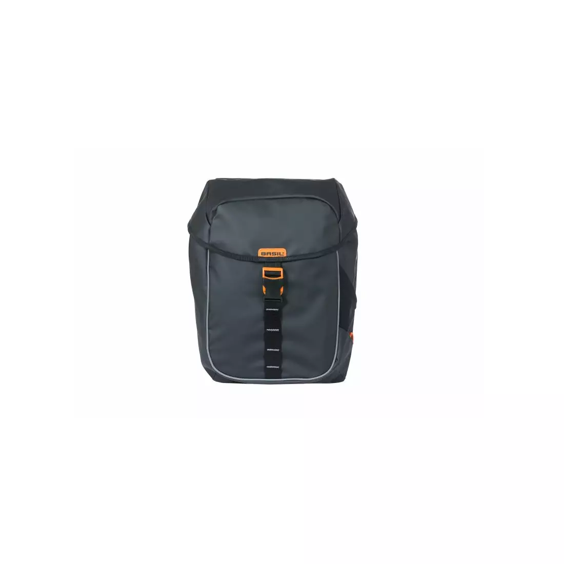 BASIL zadní cyklistické kufry MILES TARPAULIN DOUBLE BAG 34L black orange 18086