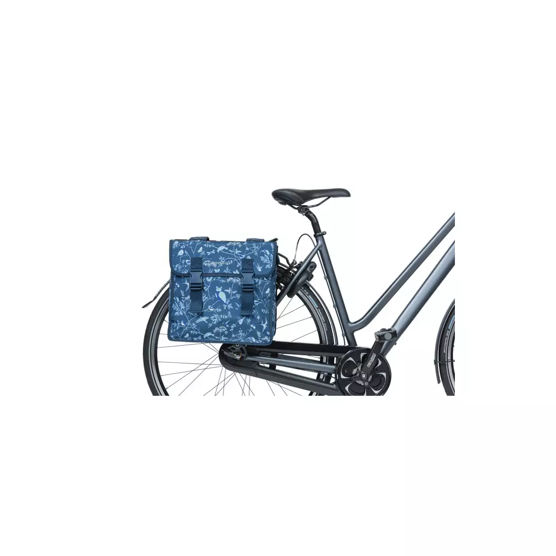 BASIL zadní cyklistické kufry WANDERLUST DOUBLE BAG 35L indigo blue 18089