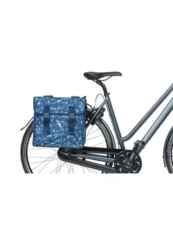 BASIL zadní cyklistické kufry WANDERLUST DOUBLE BAG 35L indigo blue 18089