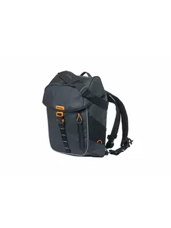 BASIL zadní cyklistický batoh / kufr MILES TARPAULIN DAYPACK 17L black orange 18087