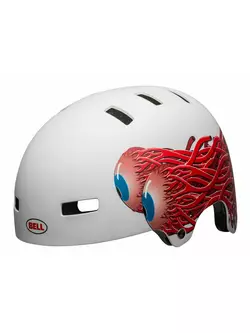 BELL cyklistická helma bmx LOCAL matte white eyes BEL-7129025