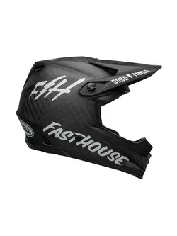 BELL cyklistická helma full face FULL-9 CARBON fasthouse matte black white BEL-7101368