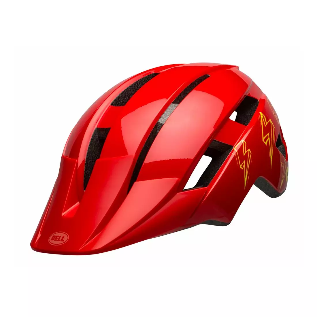 BELL dětská cyklistická helma SIDETRACK II INTEGRATED MIPS red bolts BEL-7116430