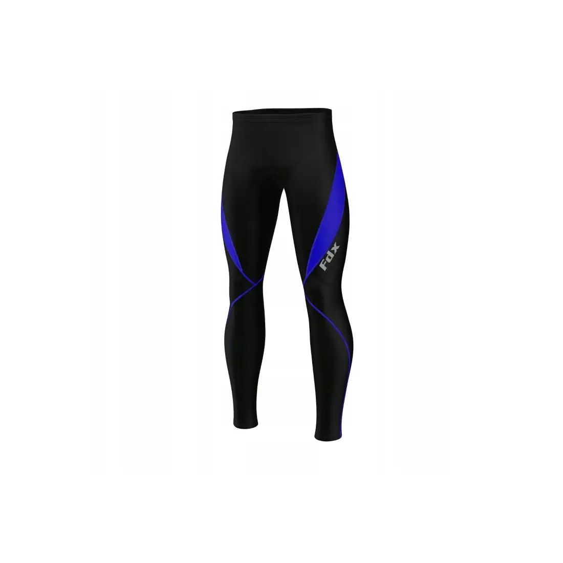 FDX 1820 pánské zateplené cyklistické kalhoty bez šle, černé a modré