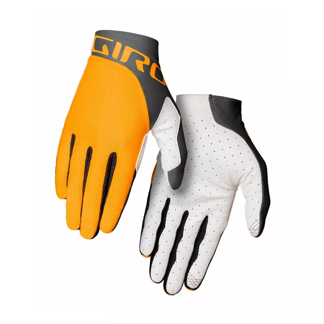 GIRO pánské cyklistické rukavice TRIXTER yellow port gray GR-7127460