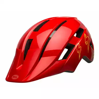 BELL dětská cyklistická helma SIDETRACK II INTEGRATED MIPS red bolts BEL-7116430
