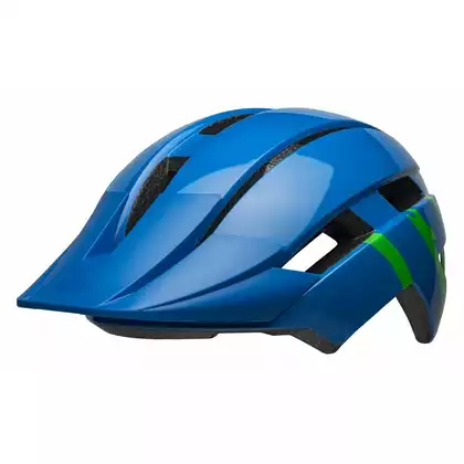 BELL dětská / juniorská cyklistická přilba SIDETRACK II INTEGRATED MIPS blue green BEL-7127411