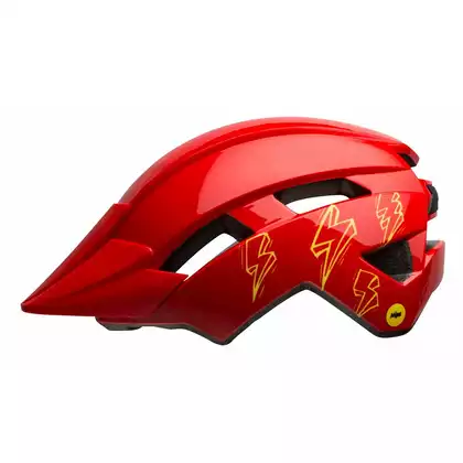 Kask juniorski BELL SIDETRACK II INTEGRATED MIPS red bolts roz. Uniwersalny (50-57 cm) (NEW)BEL-7116431