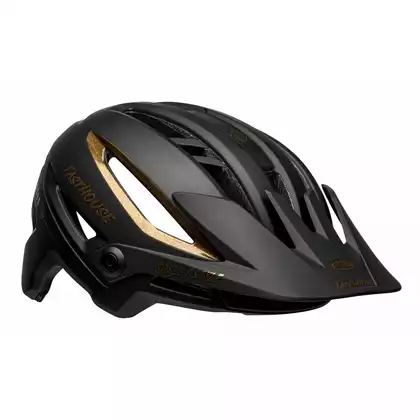 BELL cyklistická helma mtb SIXER INTEGRATED MIPS fasthouse matte gloss black gold BEL-7127651