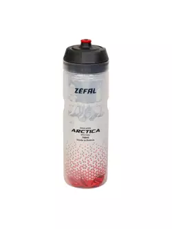 Láhev na termální vodu ZEFAL ARCTICA 75 stříbrná / červená 0,75L ZF-1673