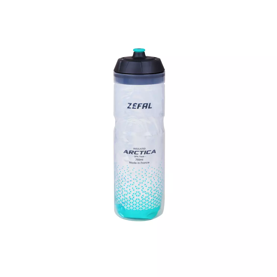 Láhev na termální vodu ZEFAL ARCTICA 75 stříbrná / tsaribean modrá 0,75L ZF-1672