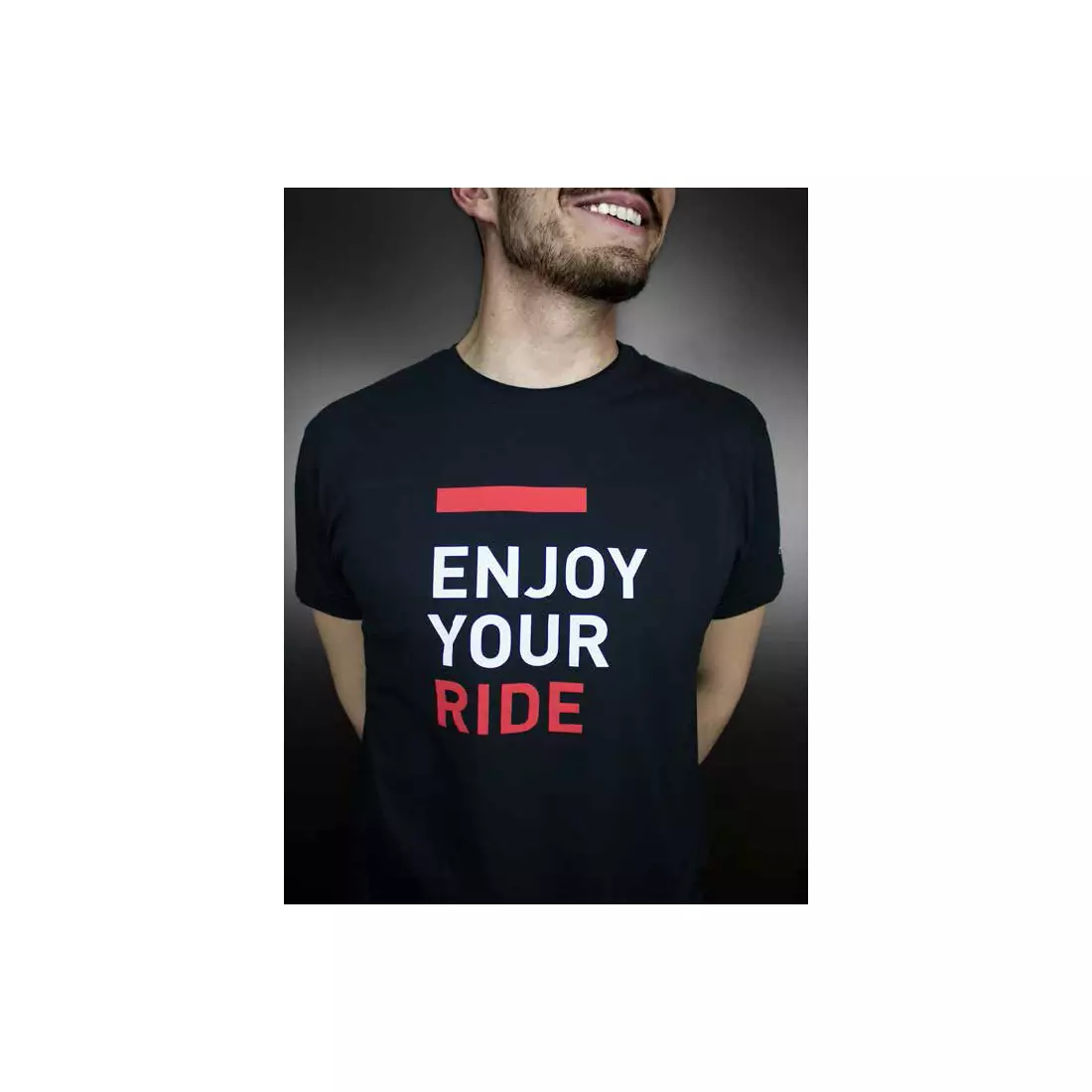 SELLE ITALIA pánské tričko s krátkým rukávem ENJOY YOUR RIDE černé SIT-98541S0000010