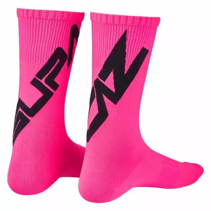 SUPACAZ TWISTED růžové cyklistické ponožky SX-52S