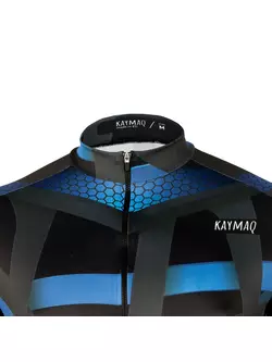 KAYMAQ DESIGN M36 pánský cyklistický dres, krátký rukáv, modrý
