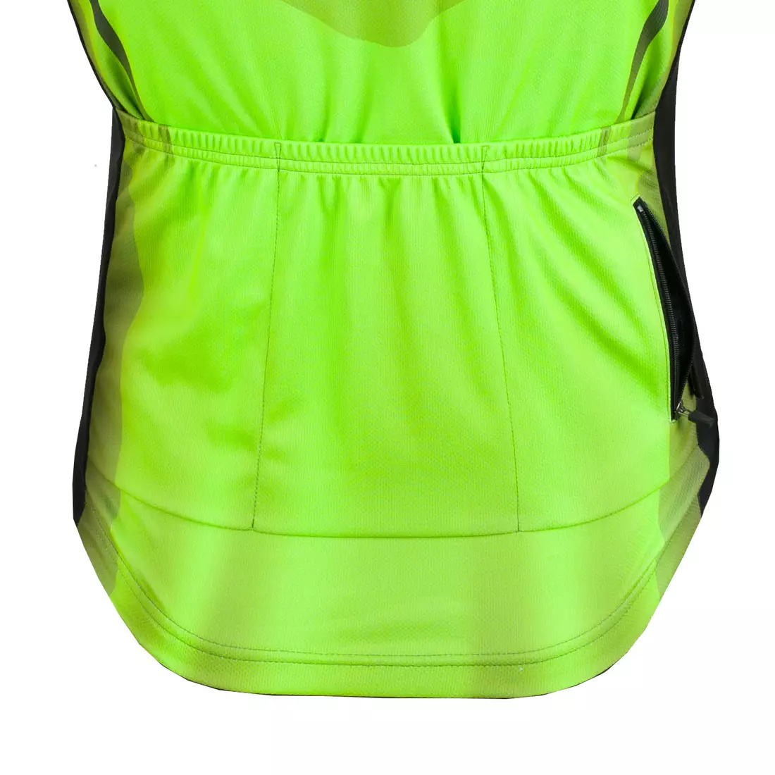 KAYMAQ DESIGN M37 pánský cyklistický dres, krátký rukáv, fluorově zelená