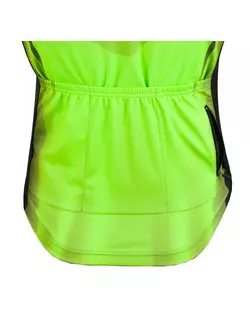 KAYMAQ DESIGN M37 pánský cyklistický dres, krátký rukáv, fluorově zelená