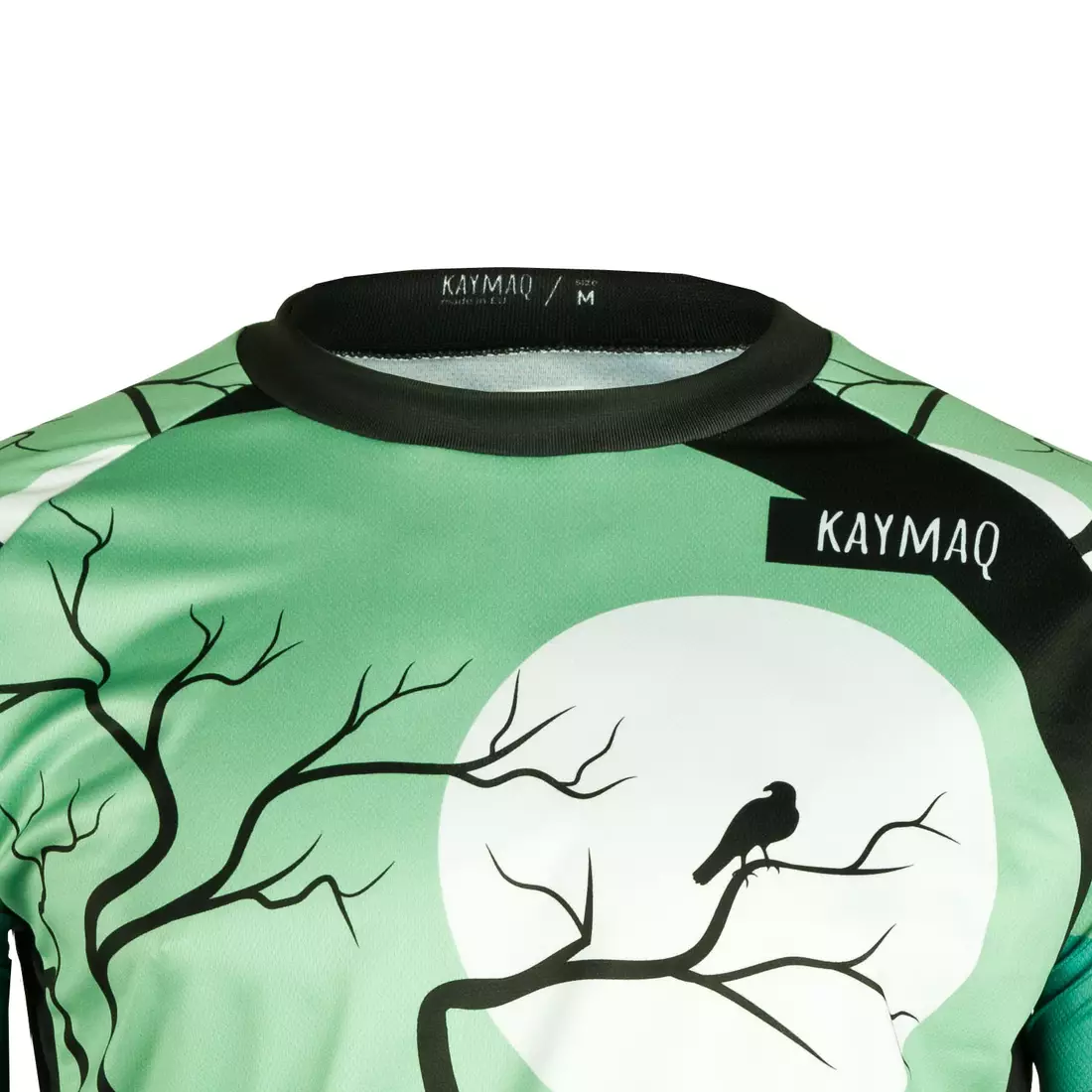 KAYMAQ DESIGN M58 Volné MTB Cyklistické Tričko pro Muže zelený