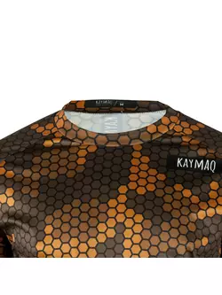 KAYMAQ DESIGN M62 Volné MTB Cyklistické Tričko pro Muže hnědý