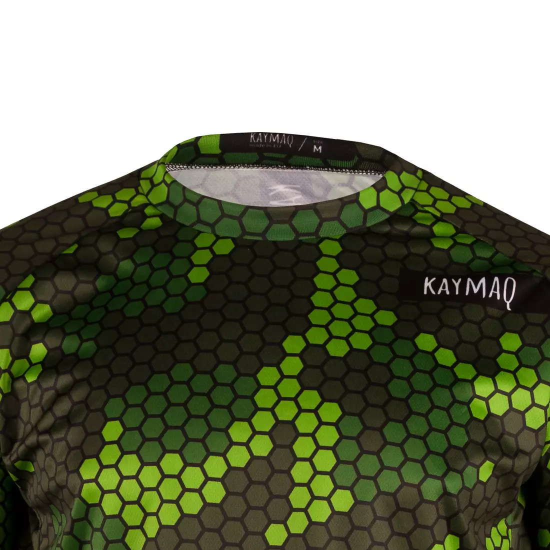 KAYMAQ DESIGN M62 Volné MTB Cyklistické Tričko pro Muže zelený